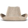 Lucky Brand Womens Straw Cowboy Hat | Western | Woven | Wide Brim | Adjustable | Breathable | Straw | Sun Protection(Metallic Straw – Champagne)