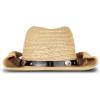 Lucky Brand Womens Straw Cowboy Hat | Western | Woven | Wide Brim | Adjustable | Breathable | Straw | Sun Protection(Straw – Tan)