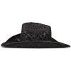Lucky Brand Womens Straw Cowboy Hat | Western | Woven | Wide Brim | Adjustable | Breathable | Straw | Sun Protection(Woven Straw – Black)