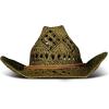 Lucky Brand Womens Straw Cowboy Hat | Western | Woven | Wide Brim | Adjustable | Breathable | Straw | Sun Protection(Woven Straw – Olive)