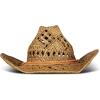 Lucky Brand Womens Straw Cowboy Hat | Western | Woven | Wide Brim | Adjustable | Breathable | Straw | Sun Protection(Woven Straw – Tan)