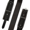 Lucky Brand Women’s Studded Leather Belt | Stylish | Classic | Modern | Jeans | Pants | Skirt | Dress(Studded Suede Stretch – Black)