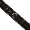 Lucky Brand Women’s Studded Leather Belt | Stylish | Classic | Modern | Jeans | Pants | Skirt | Dress(Studded Suede Stretch – Black)