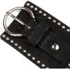 Lucky Brand Women’s Studded Leather Belt | Stylish | Classic | Modern | Jeans | Pants | Skirt | Dress(Studded Suede Stretch – Black)