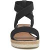Lucky Brand Women’s Thimba Wedge Sandal(Black)