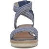Lucky Brand Women’s Thimba Wedge Sandal(Dark Chambray)