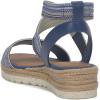 Lucky Brand Women’s Thimba Wedge Sandal(Dark Chambray)
