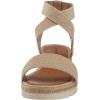 Lucky Brand Women’s Thimba Wedge Sandal(Natural/Smoke)