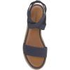 Lucky Brand Women’s Thimba Wedge Sandal(Navy Blazer)