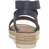 Lucky Brand Women’s Thimba Wedge Sandal(Navy Blazer)