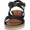Lucky Brand Women’s Trianna Wedge Sandal(Black)