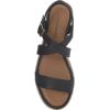 Lucky Brand Women’s Trianna Wedge Sandal(Smooth Black)