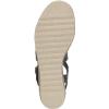 Lucky Brand Women’s Trianna Wedge Sandal(Smooth Black)