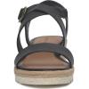 Lucky Brand Women’s Trianna Wedge Sandal(Smooth Black)