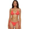Lucky Brand Women’s Valencia Tie Side Bikini Bottom, Cheeky Coverage, Swimwear Separates(Coral)