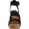 Lucky Brand Women’s Valintina Wedge Sandal(Black)