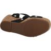 Lucky Brand Women’s Valintina Wedge Sandal(Black)