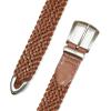 Lucky Brand Women’s Western-Inspired Leather Belt | Classic | American Heritage | Casual | Vintage | Cowboy(Braided – Tan)