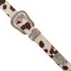 Lucky Brand Women’s Western-Inspired Leather Belt | Classic | American Heritage | Casual | Vintage | Cowboy(Haircalf Western – Spotted Cow)