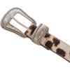 Lucky Brand Women’s Western-Inspired Leather Belt | Classic | American Heritage | Casual | Vintage | Cowboy(Haircalf Western – Spotted Cow)