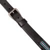 Lucky Brand Women’s Western-Inspired Leather Belt | Classic | American Heritage | Casual | Vintage | Cowboy(Turquoise Beaded – Black)