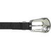 Lucky Brand Women’s Western-Inspired Leather Belt | Classic | American Heritage | Casual | Vintage | Cowboy(Western Buckle – Black)
