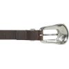 Lucky Brand Women’s Western-Inspired Leather Belt | Classic | American Heritage | Casual | Vintage | Cowboy(Western Buckle – Brown)