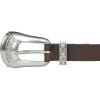 Lucky Brand Women’s Western-Inspired Leather Belt | Classic | American Heritage | Casual | Vintage | Cowboy(Western Buckle – Brown)