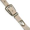 Lucky Brand Women’s Western-Inspired Leather Belt | Classic | American Heritage | Casual | Vintage | Cowboy(Western Suede – Distressed White)