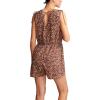 Lucky Brand Womens Women’s Cinched Floral Romper(Peach Whip Multi)