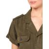 Lucky Brand Womens Women’s Denim Utility Romper(Dark Olive)