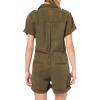 Lucky Brand Womens Women’s Denim Utility Romper(Dark Olive)