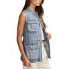 Lucky Brand Womens Women’s Denim Utility Vest