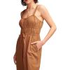 Lucky Brand Womens Women’s Military Jumpsuit(Coffee Liqueur)