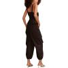 Lucky Brand Womens Women’s Military Jumpsuit(Raven)