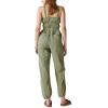 Lucky Brand Womens Women’s Tie Front Utility Jumpsuit(Four Leaf Clover)