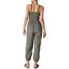 Lucky Brand Womens Women’s Tie Front Utility Jumpsuit(Raven)
