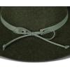 Lucky Brand Womens Wool Fedora Wide Brim Adjustable Hat with Faux Suede Tie (One Size Fits Most)(Olive)