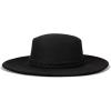 Lucky Brand Womens Wool Felt Fabric Wide Brim Ranger Boater Adjustable Hat (One Size Fits Most)(Boater – Black)