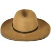 Lucky Brand Womens Wool Felt Fabric Wide Brim Ranger Boater Adjustable Hat (One Size Fits Most)(Ranger W/ Buckle – Whiskey)