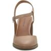 Lucky Brand Women’s Xarissa Block Heel Pump(Dusty Sand)