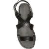 Lucky Brand Women’s Zelek Flat Sandal(Black)