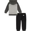 Lucky Brand baby-boys 2 Piece Fleece Hooded Jog Set(Heather / Granite / Black)