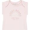 Lucky Brand baby-girls 3 Pieces Pant Set(Pink/Egret/Fawn)