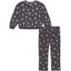 Lucky Brand girls 2 Piece Fleece Fashion Set(Nine Iron)