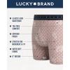 Lucky Brand mens Classic(Mood Indigo/Vintage Indigo/Earth Red)