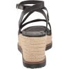 Lucky Brand womens Carolie Espadrille Wedge Sandal(Black)