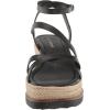 Lucky Brand womens Carolie Espadrille Wedge Sandal(Black)