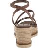Lucky Brand womens Carolie Espadrille Wedge Sandal(Coffee Quartz)