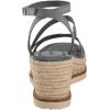 Lucky Brand womens Carolie Espadrille Wedge Sandal(Natural Blue)